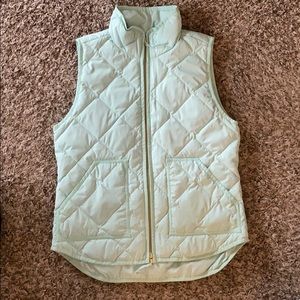 Jcrew Mint Green Puffer Vest